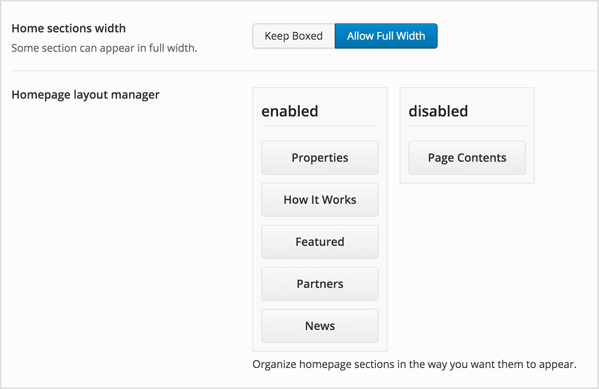 Drag & Drop-Layout-Manager für Startseite