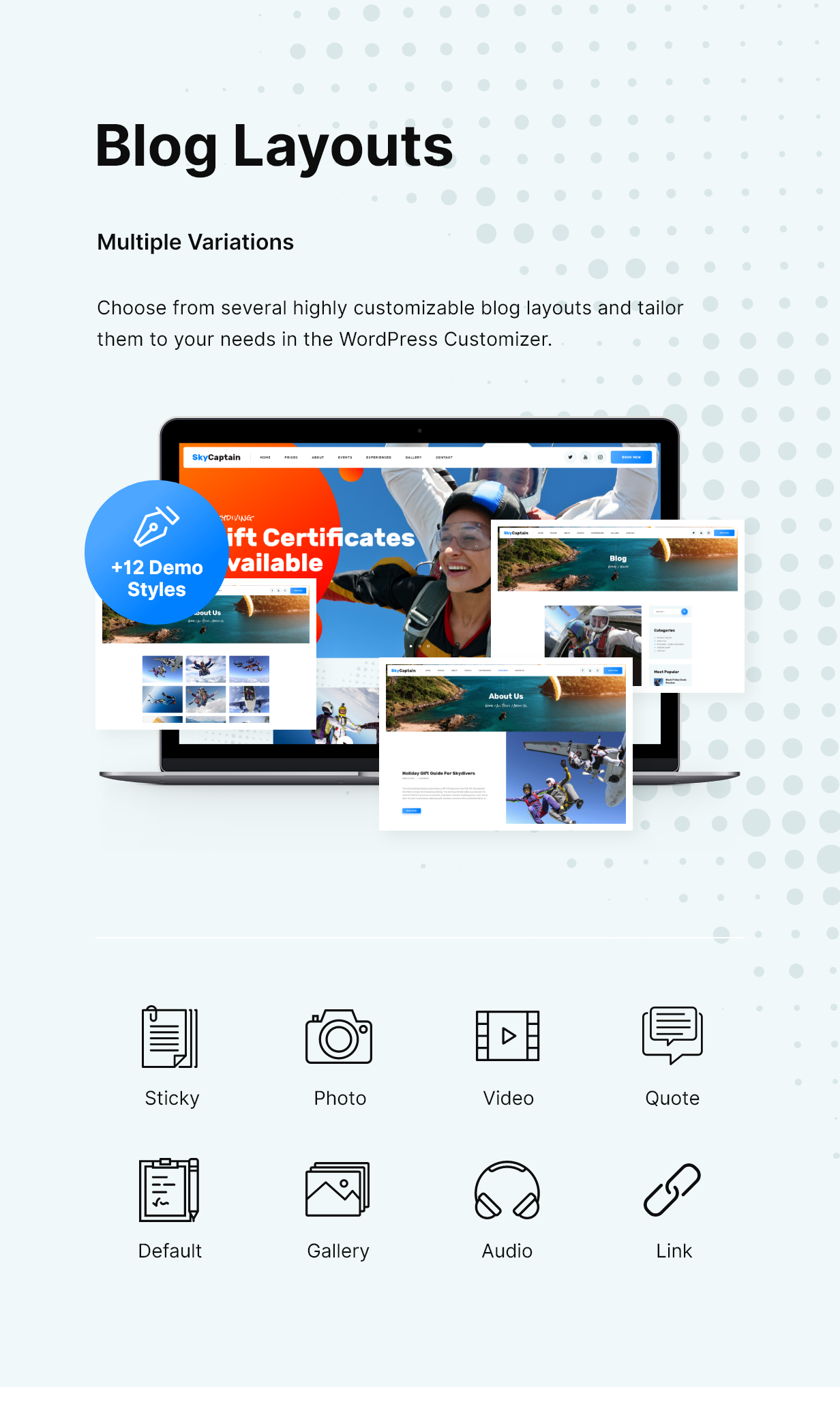 SkyCaptain | Fallschirmspringen & Extremsport WordPress Theme - 6