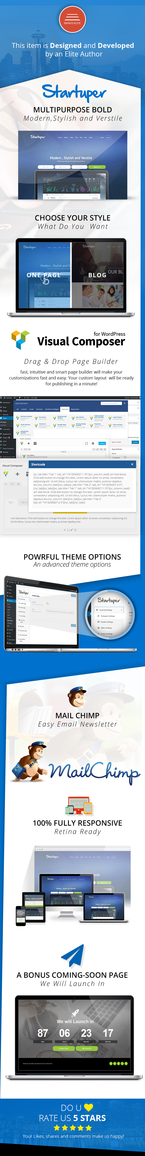 Startuper - Startup Landing Page WordPress - 1