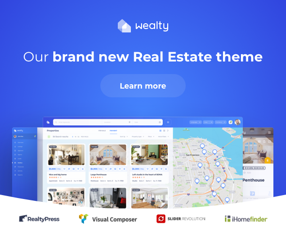 Realtyspace - Immobilien WordPress Theme - 1