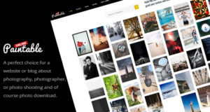 Übermalbar - Fotografie und Blog / Fotos WordPress Vorlage herunterladen