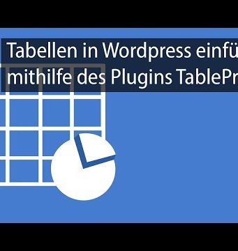 Tabellen in WordPress einfügen – kostenloses Plugin TablePress (Deutsch)