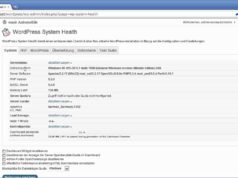 Die besten WordPress Plugins - Tutorial WP System Health german/deutsch