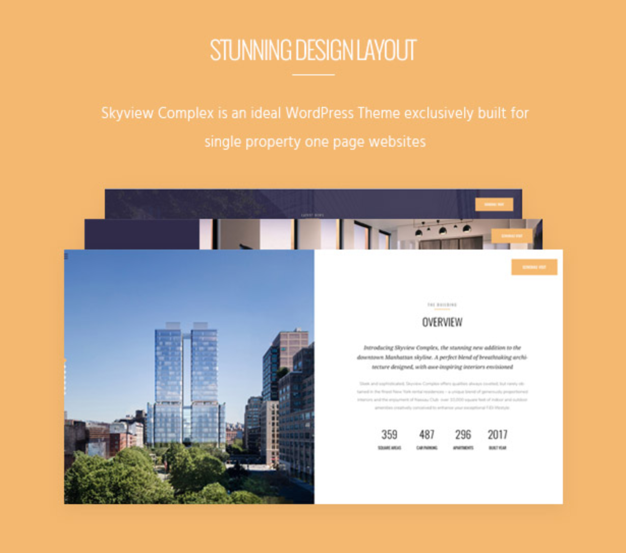 Skyview Complex Design Layout Einzelimmobilien & Immobilien WordPress-Themes