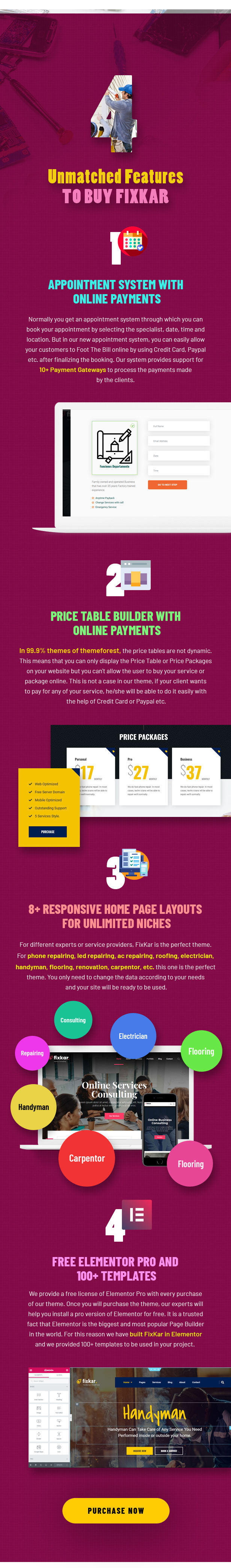 FixKar - Ein WordPress-Theme für Services (Elementor) mit Online-Zahlungssystem für Termine - 2