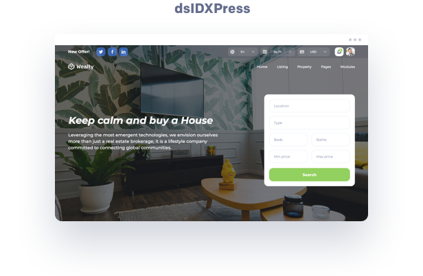 idx mls Immobilien WordPress