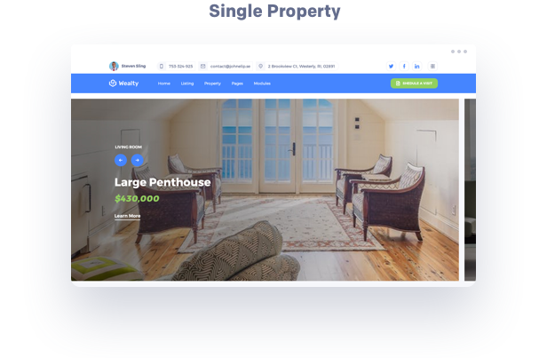 Single Property Estate WordPress-Thema