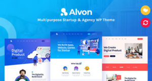 Alvon - Mehrzweck-Startup & Agentur WordPress Layout