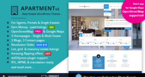 Apartment WP – Real Estate Responsive WordPress-Template für Agenten, Portale, Single Property Sites