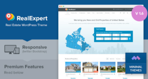 Echter Experte – Responsive Real Estate und Property Listing WP Layout