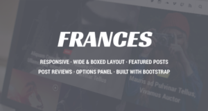 Frances – Responsive WordPress News Vorlage