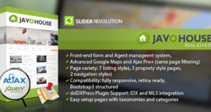 Javo House – Immobilien WordPress Layout