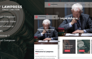 LawPress – Rechtsanwälte & Anwälte WordPress Vorlage