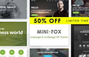 Minifox – Responsives WordPress-Vorlage für mehrere Zwecke