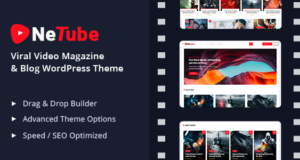 Netube – Virales Video Blog / Magazin WordPress Layout