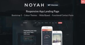 Noyah – App Landing WordPress Layout