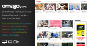 Omago News – Benutzerprofil Mitgliedschaft & Content Sharing Layout