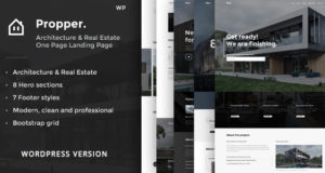 Propper – Architektur WordPress Vorlage