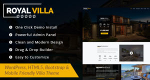 RoyalVilla – WordPress-Vorlage für einzelne Immobilien
