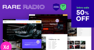 Seltenes Radio | Online-Musik-WordPress-Layout