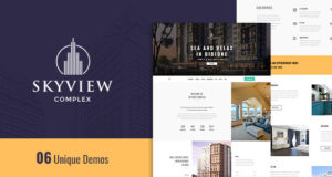 Skyview Complex – Einseitiges WordPress-Template für einzelne Objekte