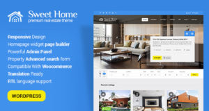 Sweethome – Responsive Immobilien WordPress Template