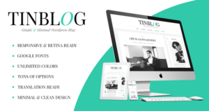 Tinblog – Minimales WordPress Blog Vorlage
