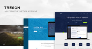 Treson – Einseitiges WordPress-Layout