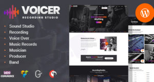 Voicer – Aufnahmestudio WordPress Layout