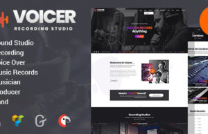 Voicer – Aufnahmestudio WordPress Layout