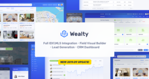 Wealty – Mehrzweck Immobilien WordPress Layout