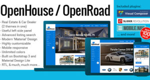 WordPress Layout für OpenHouse Real Estate und OpenRoad Car Dealer