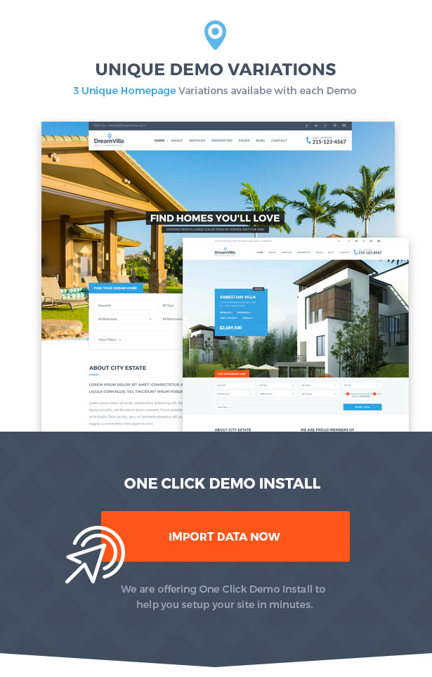 DreamVilla - Immobilien WordPress Theme - 3
