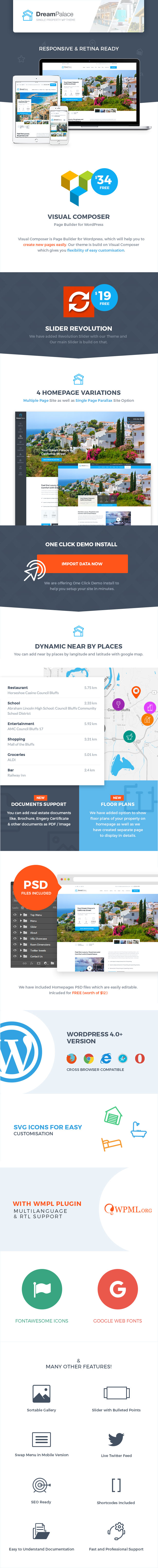 DreamPalace - Single Property Real Estate Theme - 1