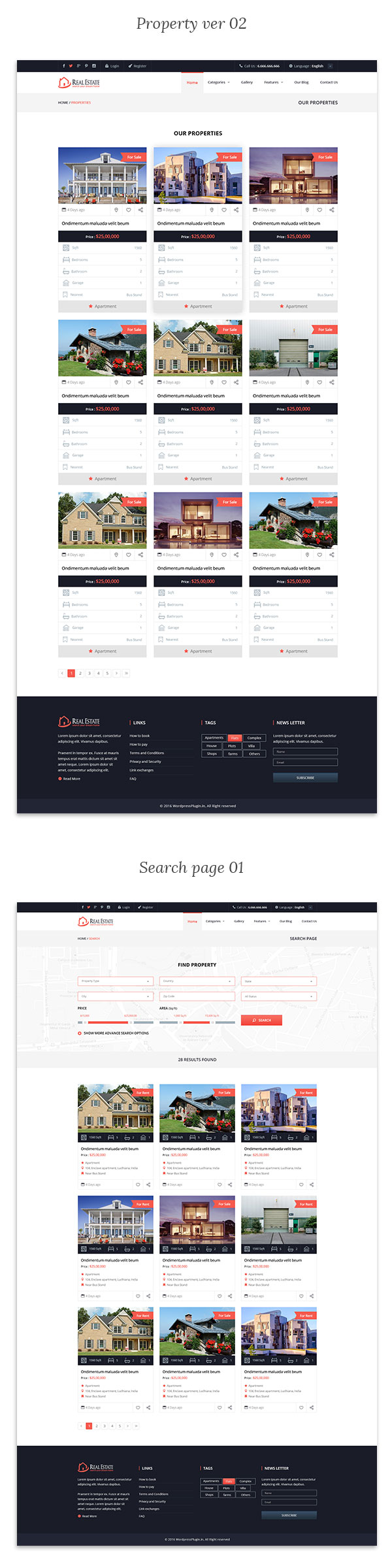 Immobilien WordPress Theme - 3