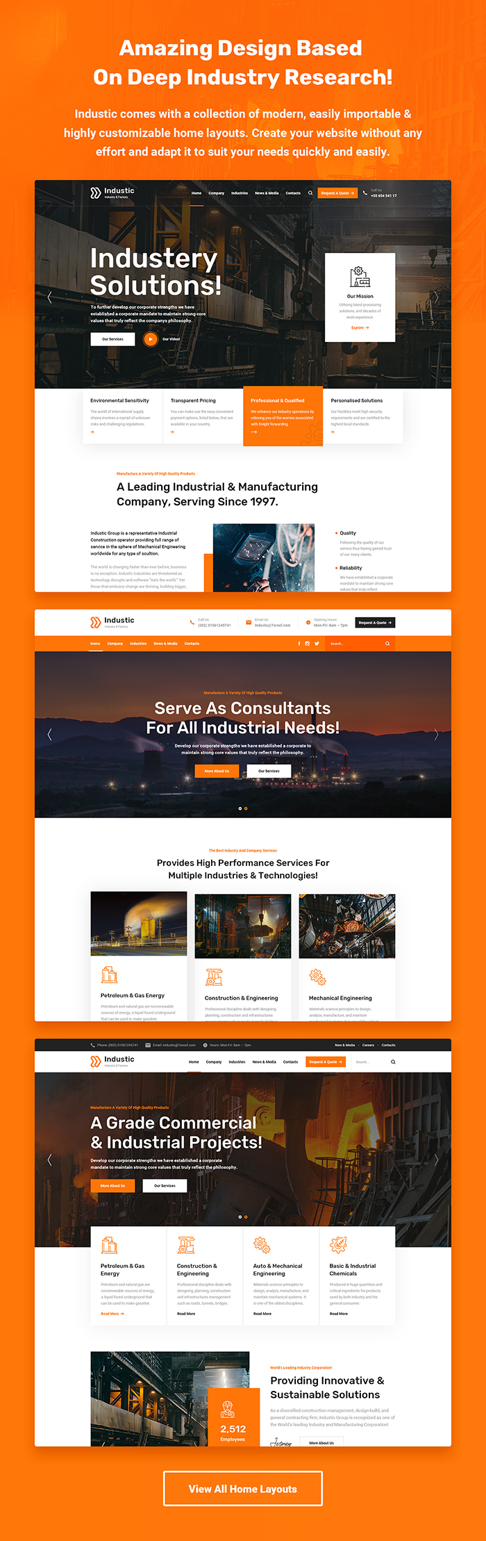 Industic - Fabrik und Herstellung WordPress Theme - 2