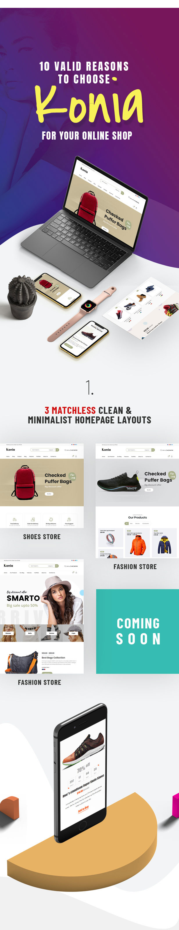 Konia - Responsives WooCommerce WordPress Theme - 1