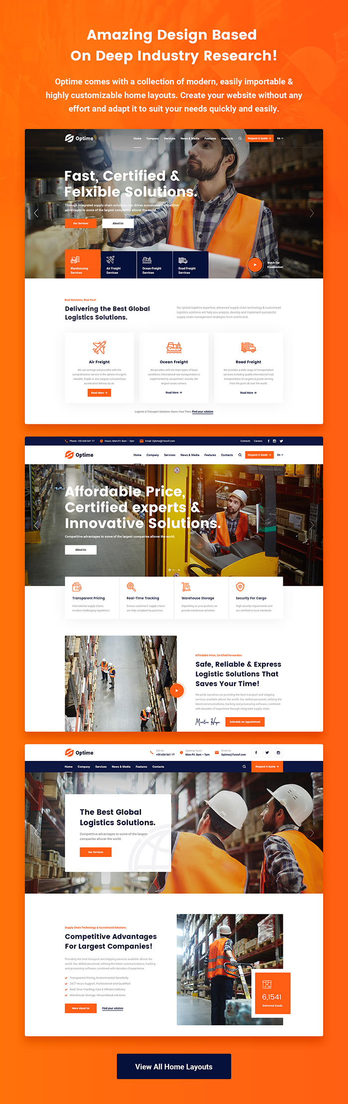 Optime - Logistik und Transport WordPress Theme - 5