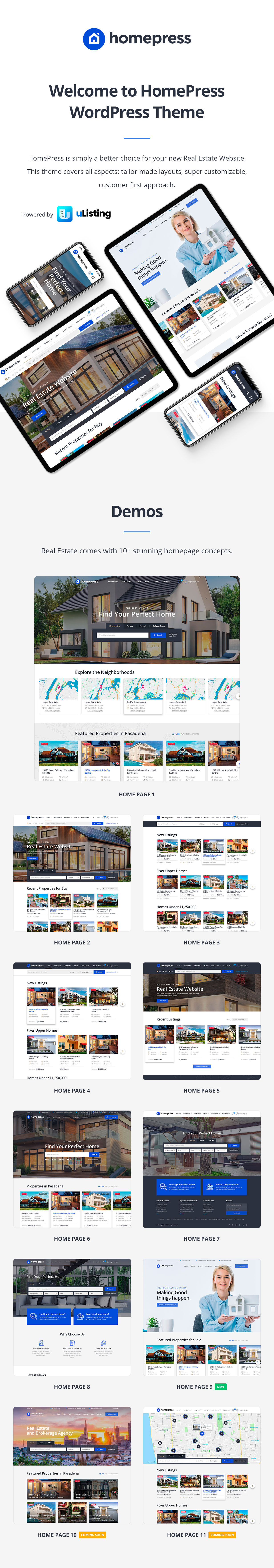 Immobilien WordPress Theme