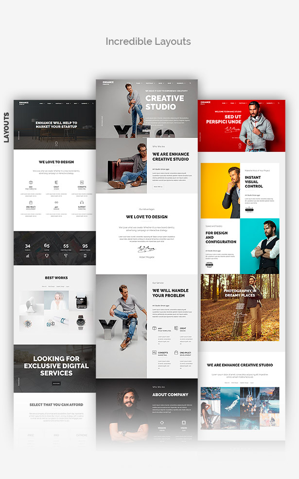 Unglaubliche Layouts