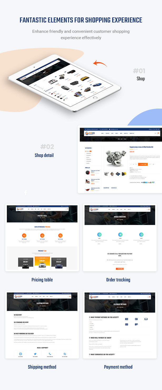 Optimieren Sie den Einkaufsprozess in der Website - Carsao - Auto Service & Auto Mechanic WordPress Theme