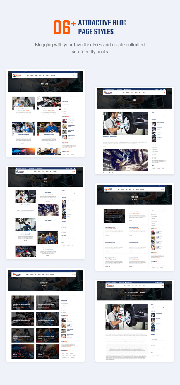 Locke das Publikum mit inspirierenden Blogs an - Carsao - Auto Service & Auto Mechanic WordPress Theme