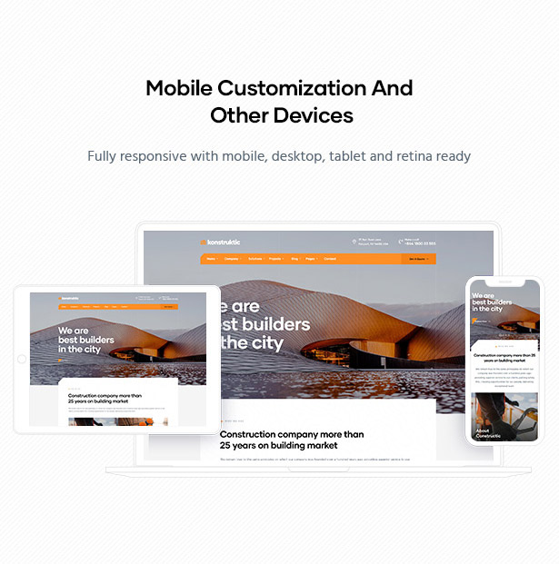 Konstruktic - Bestes WordPress-Theme für Gebäude, Ingenieurwesen und Architektur