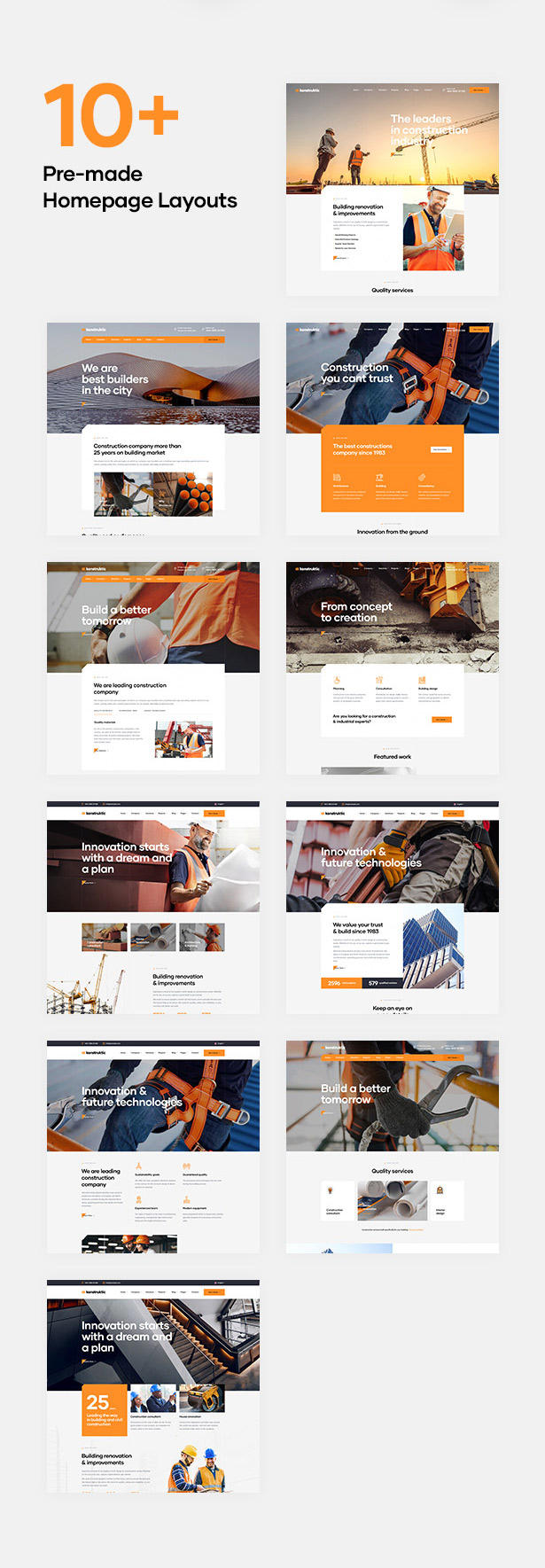 Konstruktic - Bestes WordPress-Theme für Gebäude, Ingenieurwesen und Architektur