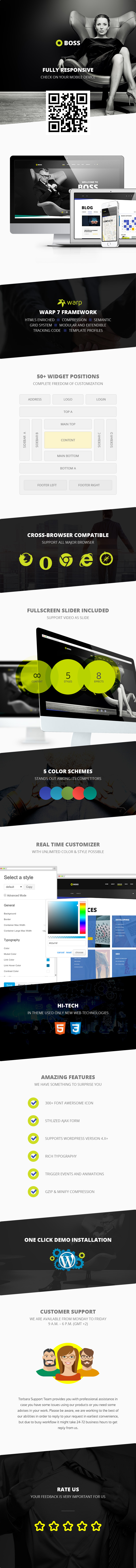 Boss - Modernes Agentur- und Business-WordPress-Theme - 1