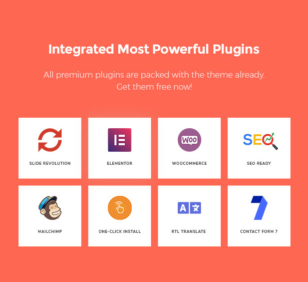 Enthaltene Plugins in Startor Best Business WordPress-Theme für Startups