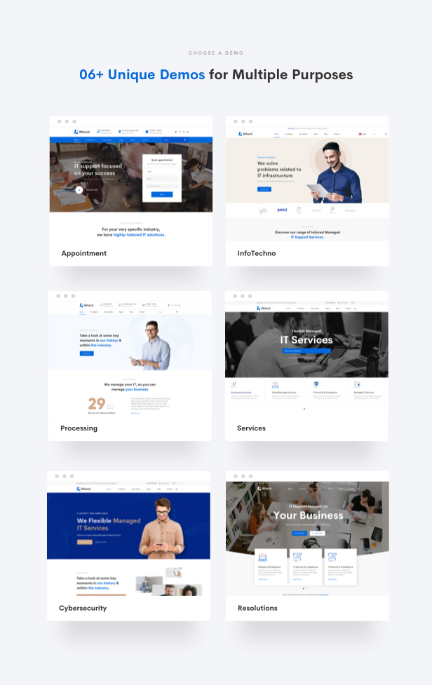 IT Solutions Mitech - Technologie, IT-Lösungen & Service WordPress Theme - 