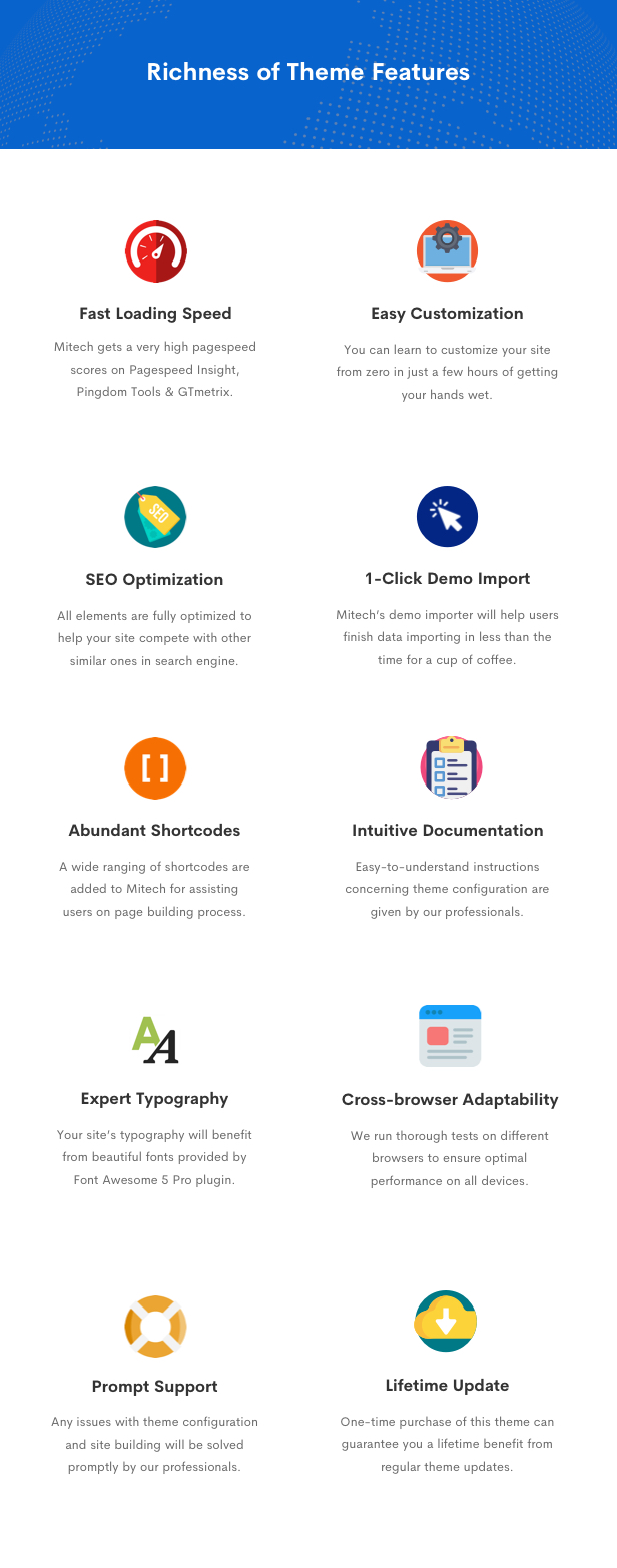 IT-Lösungen Mitech - Technologie, IT-Lösungen & Service WordPress Theme - Mega Menu