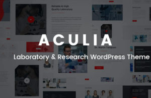 Aculia | Labor & Forschung WordPress Layout