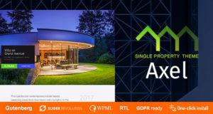 Axel – Single Property Real Estate Template